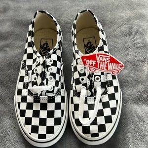 Vans. Womens size 6. Black and white checkered